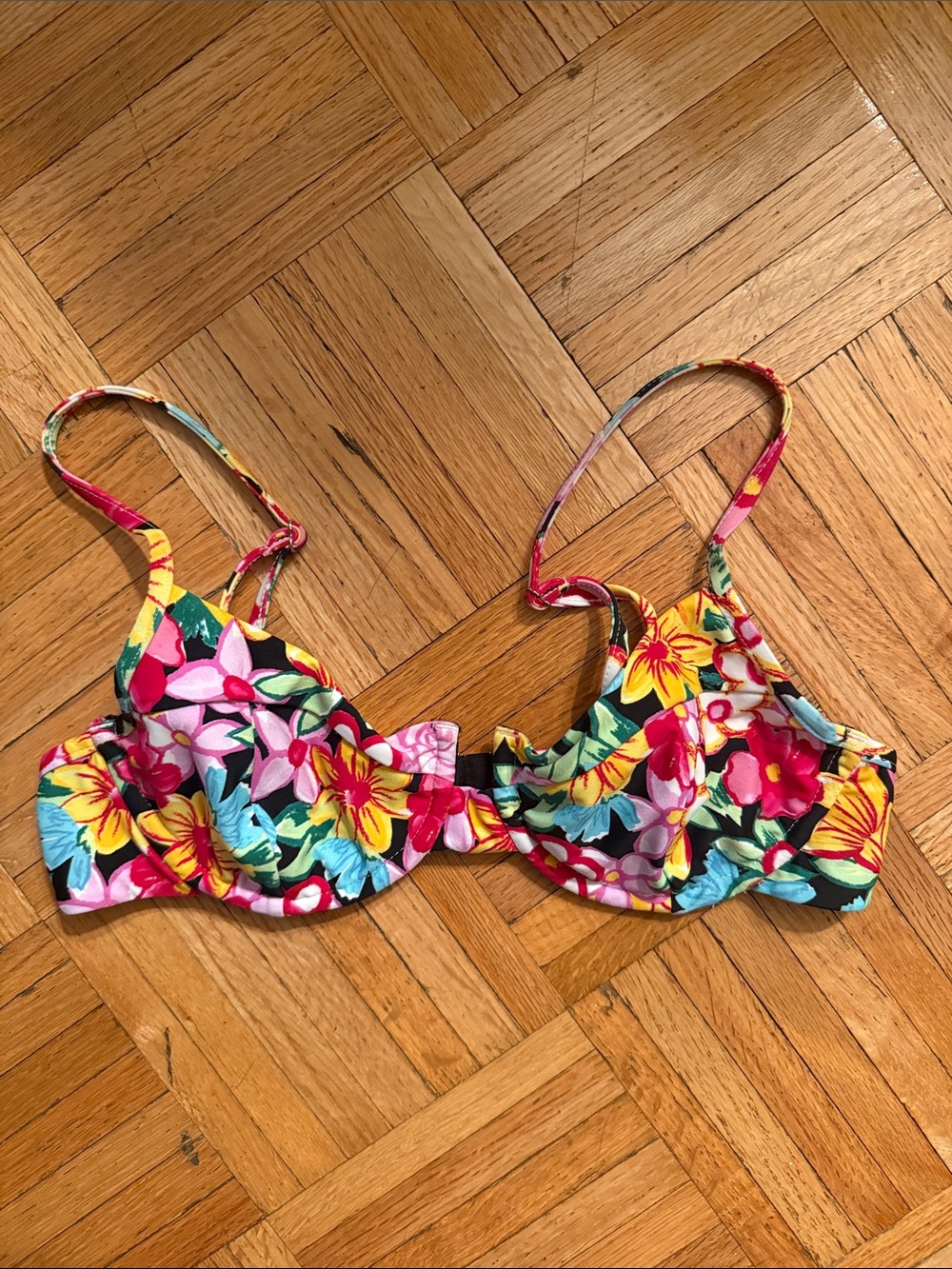 For Love And Lemons Underwire Floral Bikini Top
